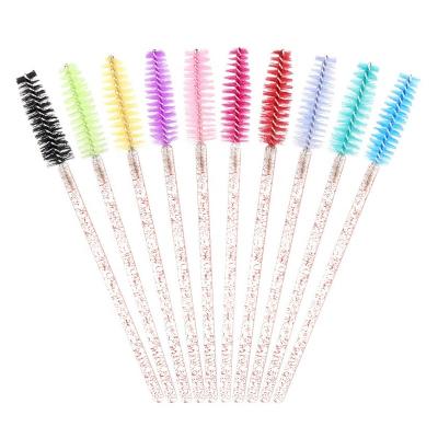 China Magic Wands Micro Lash Rhinestone Applicator Custom Red Mascara Diamond Disposable Eyelash Brush Cheap Pink Glitter Brush for sale