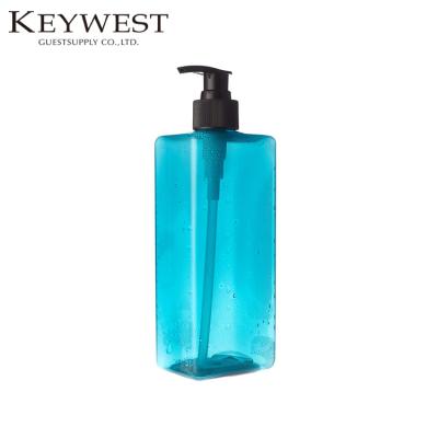 China Pet 450ml Personal Skin Care Refillable Cosmetic Packaging Container Plastic Empty Shampoo Bottle for sale