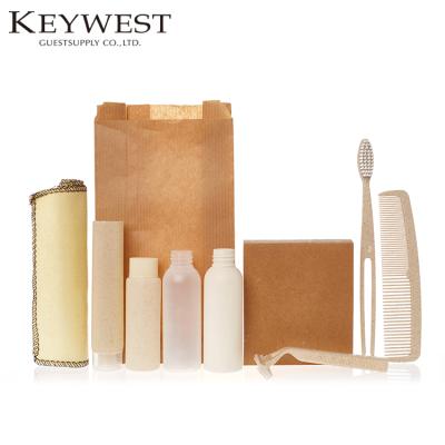 China Exquisite Disposable Hotel Amenities Luxury Biodegradable Eco Friendly Organic Packaging for sale