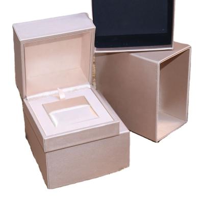 China Leatherette Customized Luxury PU Leather Ring Box / Wristband Box for sale