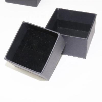 China Jewerly Ring Black Paper Ring Box for sale