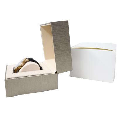 China Good styple Rrushed Paper Lines Price Of Luxury Brushed Lines Watch Box New Product for sale