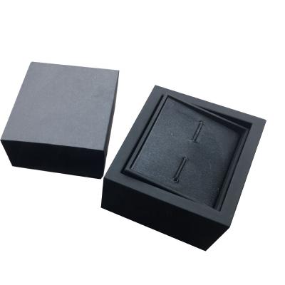 China Creative Plastic Box Explosion Fashion 360 Rotation Cufflink Box for sale