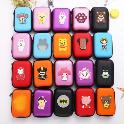 China New Storgae Cartoon Custom Waterproof Headphone Bag Earphone Storage Bag Coin Purse Creative Key Bag Waterproof Earphone Bag for sale