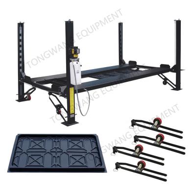 China Chinese Manufacturers 4 Post Lift Vehicle Four Vehicle Park Parking Lift System For Home Garage 4000kg (9000lbs) for sale