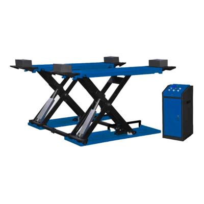 China Garage Equipment 3 Ton Automatic Mid-Rise Luxury Online Scissor Lift Electric Maintanence Safety for sale