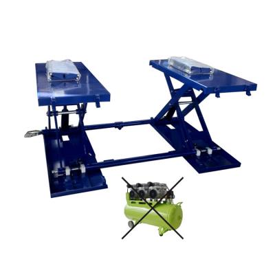 China Maintanence Auto Luxury Portable Scissor Car Lift With Electric Safety Do Not Air Compressor for sale