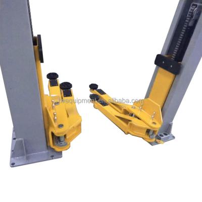 China Car Lift New Style Over 2 Post Lift 4.5ton With Asymmetric Arms for sale