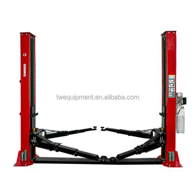 China Manual Garage Equipment 5ton Lock Version 2 Post Car Lift 5000kg (10000lb) for sale