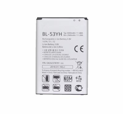 China Mobile Phone 100% Original 3000mAh BL-53YH Phone Battery For LG Optimus G3 D830 D850 D851 D855 LS990 VS985 F400 LG G3 Phone Battery for sale