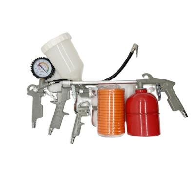 China Decorate Low Price Sale Metal Car Wash Power Spray Foam Gun Brass Airbrush Polishing Set for sale