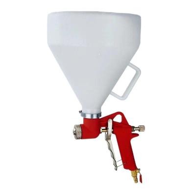 China Decorate Paint High Quality Texture Air Hopper Aluminum Plastic Polishing Spray Gun for sale