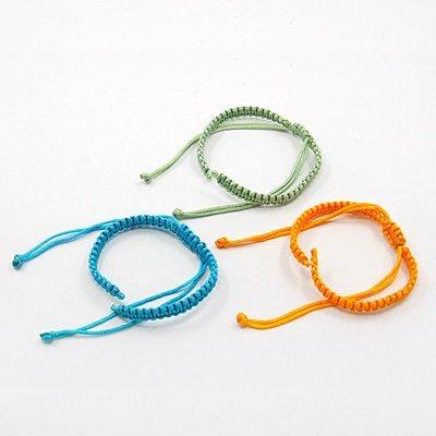 China PandaHall 50 Strands Artificial Leather Braided Nylon Rope Jewelry Bracelet Making for sale