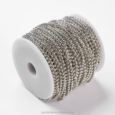 China Free Iron Pandahall Platinum Nickel Iron Ball Chains Welded With Spool for sale