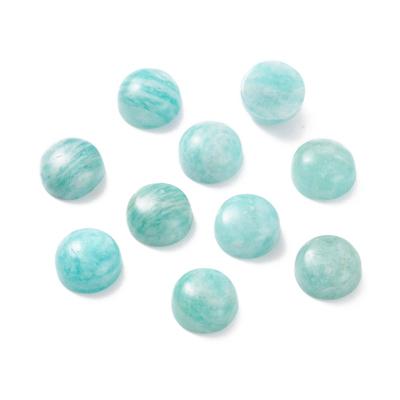 China Pandahall 10mm Natural Amazonite Dome Natural Amazonite Cabochons for sale