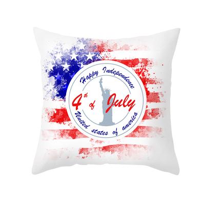 China Custom Fancy Waterproof Plush American Flag Pride Decorative Pillowcase Pillowslip Throw Pillow Case Cover Zippered One Side Pillow Covers for sale