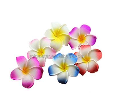 China Plastic Plumeria Flower Luau Hibiscus Hawaii Hawaiian Plumeria Flower Cuts Bridal Wedding Party Beach Decorations Supplies for sale