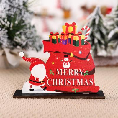 China Christmas Decro Christmas Table Decoration Signs Wooden Joy Sign Christmas Table Centerpiece Snowman Party Decorations For Winter Holidays for sale