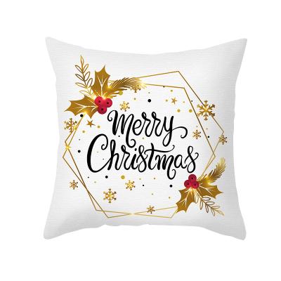 China Hotel Christmas Cushion Cover Throw Christmas Decorations Pillow Covers Fall Decor Christmas Pillow Case Cover New Year for sale