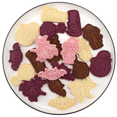 China 2021 Eco Friendly Happy Unicorn Ribbit Cutter 3D DIY Christmas Cookie Cutter Easter Ramadan DIY 6PCS/BOX Halloween Cookie Stamp Dinosaur Cookie Cutter for sale