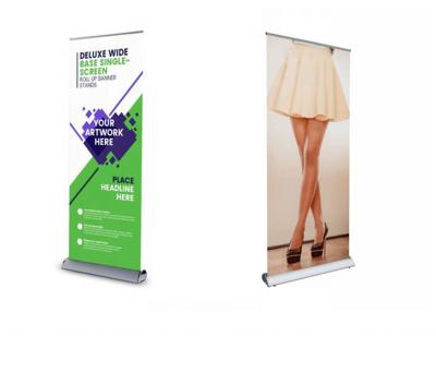 China Water Resistant Digital Print Advertising Foil Roll Up Banner Portable Retractable Pull Up Banner Display Roll Up Stand for sale