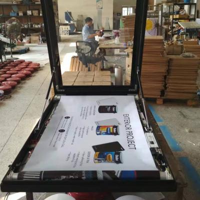 China Guangzhou Indoor Or Outdoor Street Sign Display Advertising Sign Standing Rolling Light Box for sale