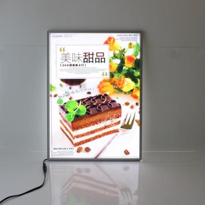 China High Brightness Single or Double Side Wall Mounted Custom Size Light Box Insert Picture Free Standing A1/A2/A3/A4 for sale