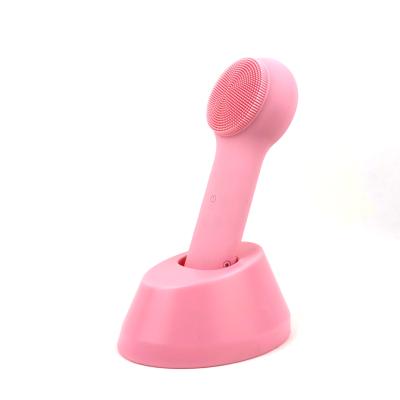 China Mini Electric Silicone Face Brush Beautiful Facial Silicone Cepillo DEEP CLEANING Facial Cleansing Brush for sale