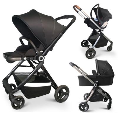 China 2020 Lightweight Baby Stroller 3 in 1 Frame PU Wheel Custom Stroller for sale