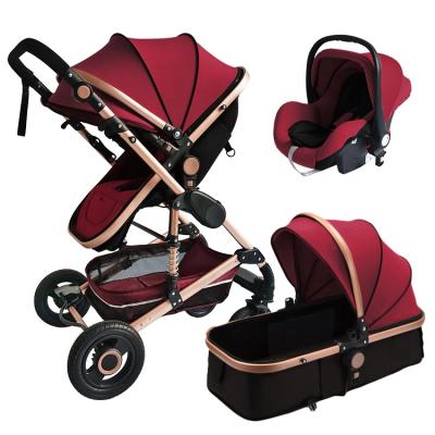 China China Suppliers Lightweight Baby Stroller Luxury 3 In 1 Car Seat / High Landscape Stroller For Baby Strollers for sale