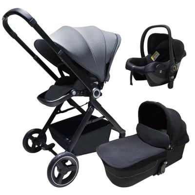 China Two Way Foldable Seat Wonderfold Baby 2 Passenger Stroller Trolley With Car Seat for sale