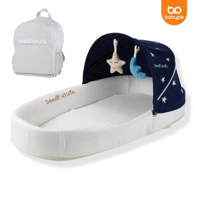 China 2022 Portable Baby Crib Light Portable Hot Selling Baby Crib Light Bedside Sleeper Baby Travel Bed for sale