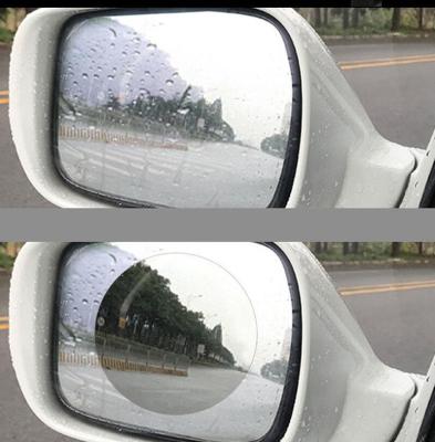 China PET+ 2Pcs/Set Car Accessories Nano-Layer Anti-Glare Waterproof Membrane Clear Fog Film Window Mirror Waterproof Sticker Anti Driving Safety for sale