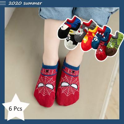 China Boy 6 Pair /1 Spell Spring Car Kids Socks And Autumn Kids Socks Cotton Cartoon For Boys 0 -10 Years Old Baby Stripe Socks for sale