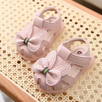 China 2022 Princess Shoes Baby Shoes Spring And Bottom 0 Soft 1 Year Old Toddler Summer Baby Sandals Slips Princess Baby Shoes Cute Anti Slips for sale