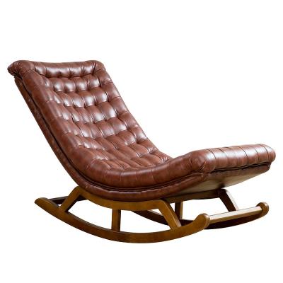 China Reclining American country recliner chair sofa Solid Wood rocking chair Living Room chair Factory outlet for sale