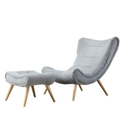 China Nordic Simplicity Snail Chair Lounge Chair Factory Outlet Extended Lounge Chair With Ottoman for sale