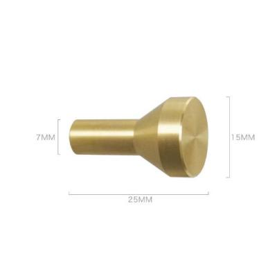 China MAXERY Round Stocked Brass Hook for Coat and Towel Wall Hanging Hook for Home Decor Bathroom Accessories for sale