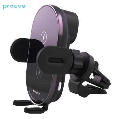 China Mobile Phone Proove Rounded Energy Pro 15W Wireless Charging Car Holder Double coils Fast Charge Phone Holder Car Stand Charger for sale