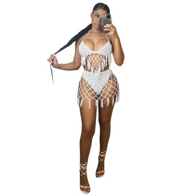 China Wholesale Breathable Sexy Hand Crochet Women Swimwear Seasid Casual Swimwear for sale