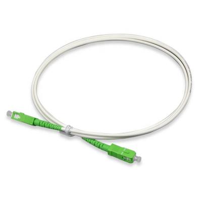 China White Fiber Optic Patch Cord SC APC SM SX G657D for sale