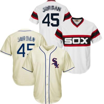 China White Sox Michael 45 10 Yoan Moncada 8 BO Jackson Baseball Jerseys Customize Blank 72 Carlton Fisk Antibacterial Baseball Jersey for sale