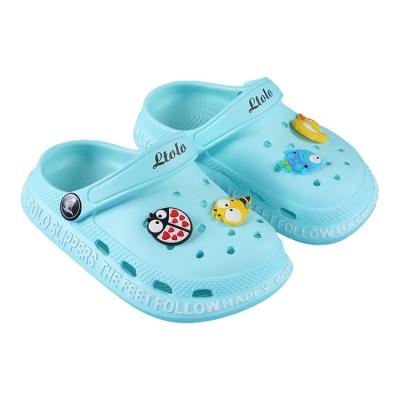 China New Design Cartoon Pattern Casual Soft And Comfortable Children's Eva Hole Slippers For Sale for sale