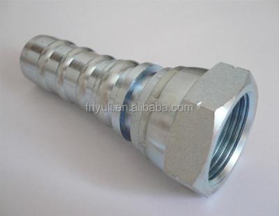 China Ningbo Carbon Steel Hydraulic Connectors Hydraulic Hose Fittings 1/4