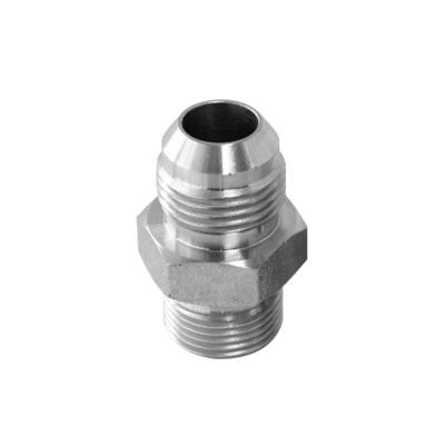 China #45 Steel British SAE Standard Carbon Steel Male JIC BSP Thread Fittings Adapters for sale