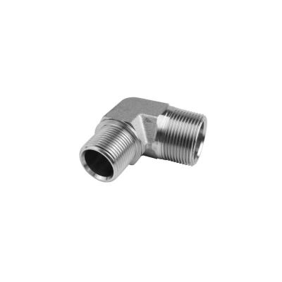 China #45 Steel Ready To Ship British Standard Steel Male Thread 90 BSPT Elbow Fittings for sale