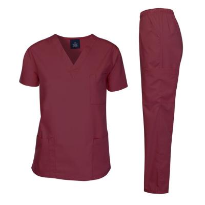 China Custom Made Hospital Nurse Uniform Short Sleeve Hospital Costume For Caregivers for sale