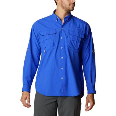 China Shirts Mens Long Sleeve Button Up Fishing Shirt Wear Australia Custom Waterproof Fishing Shirts for sale