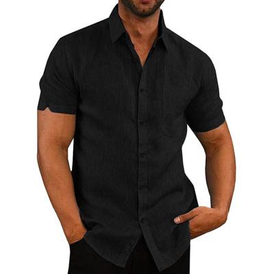 China 2021 designer shirts summer superdry casual short sleeve canvas shirts regular fit shirts for man for sale