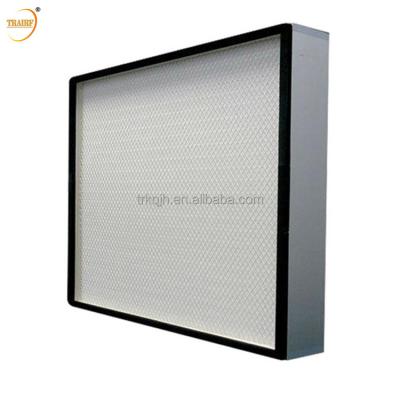 China Clean room; Hospital HVAC Filtration Aluminum Alloy Frame Mini Panel H14 HEPA Filter for sale